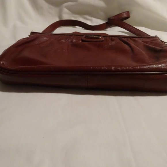 Vintage Etienne Aigner Handmade Oxblood Red Leather Shoulder Handbag PURSE 70s - Picture 7 of 7